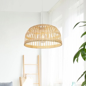 Lustre en bambou artisanal le plus vendu pour les chambres suspendues pendentifs au plafond naturel - Product Image 2