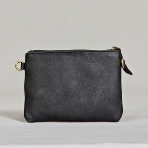 Cartera de Cuero Genuino con Diseño Floral Occidental Hecha a Mano, Cartera de Cuero Genuino de Alta Calidad con Correa, Tarjetero, Cremallera, Bolso de Mano para Mujer - Product Image 5