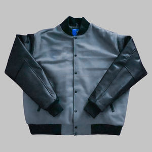 Wholesale Customized Women's Varsity Jackets Wool <b>Body</b> Leather Sleeves Indoor Outdoor Baseball <b>Patches</b> Letterman Varsity Jacket - Product Image 1