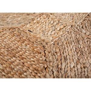 พรมทอแบนสีเบจและสีน้ำตาล Nomadic Threads ทำจากปอกระเจาและป่าน ขนาด 9x12 ฟุต ลายเรขาคณิตนามธรรม รูปทรงสี่เหลี่ยมผืนผ้า สำหรับห้องนั่งเล่น รุ่น PDJT-470 - Product Image 3