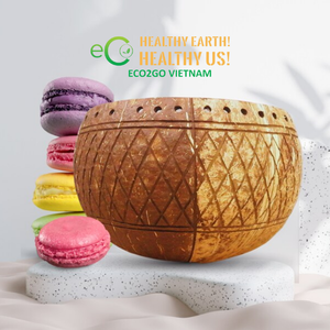 100% bols en noix de coco biodégradables ensemble de tasses en coquille de noix de coco du Vietnam - Product Image 5