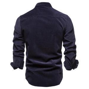 Camisas de manga larga de diseño personalizado, camisas transpirables de algodón orgánico 100%, camisas de diseño informal de alta calidad para hombres - Product Image 2