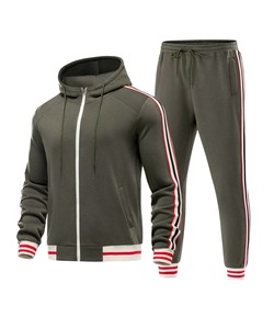 ชุดกีฬา ชุดออกกำลังกาย ชุดลำลอง ชุดวอร์มฤดูหนาว คุณภาพสูง รับผลิตตามแบบ (OEM) ออกแบบเองได้ เสื้อฮู้ดแขนยาวตัดสี ชุดเซ็ต 100% - Product Image 4