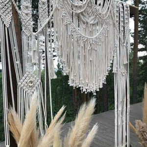 Wedding Backdrop <b>Curtain</b> Decoration Tapestry Arch Wall Hanging for Wedding Venue Decorations - Product Image 2