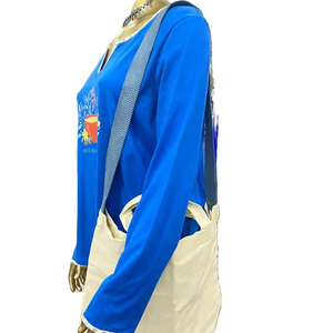 Bolsa de lona de algodón personalizable para damas portátil con dos estilos diferentes de asas para la moda de verano - Product Image 1