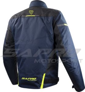 Veste longue de moto pour homme Sapro en Cordura 600D, imperméable, respirante et coupe-vent, style course, col montant, vente en gros - Product Image 6