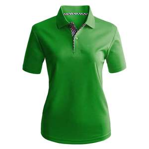 Femme Vente en gros Design personnalisé Polo uni de haute qualité pour femmes Golf Lapel pour le sport Femmes Casual Smart Embroidered - Product Image 1