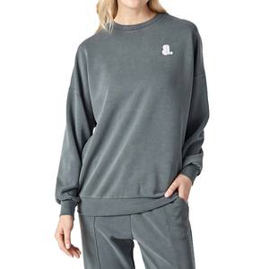 Mujer 2026 poliéster de gran tamaño/algodón Anti-retráctil 300g sudadera de lana pesada Venta al por mayor bordado decoración gota - Product Image 3