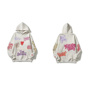 OEM ODM personalizado hombres Rhinestone sudaderas con capucha DTG DTF sublimación sudadera Streetwear pulóver ropa Casual - Product Image 6