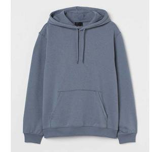 Sweats à capuche pour hommes 100% coton uni sweats à capuche vierges pour hommes vêtements polaire tissu respirant pull surdimensionné décontracté hommes sweats à capuche - Product Image 4