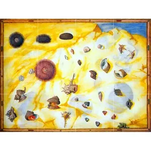 Carrelage Marbre Céramique Sea Life Art Mural pour Cuisine et Salle de Bain pour Douche Dosseret Mural - Product Image 1