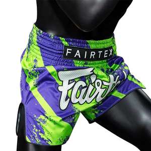 Shorts de boxe décontractés pour hommes en polyester 100% personnalisés en gros conception solide élastique taille moyenne tricoté respirant-dernier style - Product Image 2