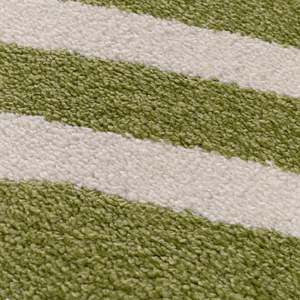 Alfombra Netline Home Joli a rayas verde y blanca - Product Image 3