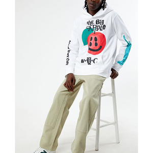 Sudadera con capucha bordada para la venta Logotipo personalizado Ropa de calle 100% Algodón Secado rápido Hombres elegantes Sudadera con capucha bordada cómoda - Product Image 1