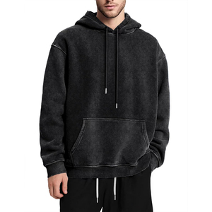Sweat-shirts à capuche pour hommes en coton 100% personnalisés en gros, respirants, coupe classique, fermeture éclair, haute qualité, style urbain - Product Image 1