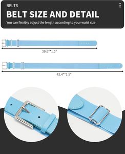 Fabricant de ceintures de sport OEM ceinture de baseball élastique réglable avec logo personnalisé pour jeunes et adultes ceinture d'uniforme de softball - Product Image 3