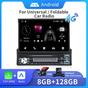 <span class=keywords><strong>Radio</strong></span> de Coche Mekede Android 1 Din, Pantalla Táctil Retráctil HD de 7'', Reproductor Multimedia de Video, Audio Estéreo, Navegación GPS, SIN DVD - Product Image 1