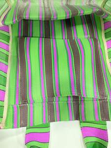 กระเป๋าช้อปปิ้งผ้าไนล่อนลายทางเป็นมิตรต่อสิ่งแวดล้อมกระเป๋าสะพายไหล่ใช้ซ้ำได้กระเป๋าผ้าทอสำหรับเดินทางชายหาดโลโก้ศุลกากร - Product Image 5