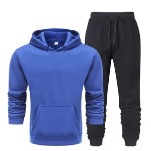 High Quality Winter Distressed French Terry Tracksuits Men Puff Printing Streetwear Cotton Fleece Quick Dry Customized - Product Image 3