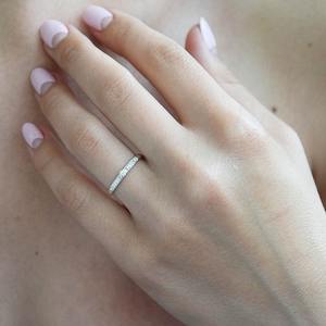 Anillo clásico, joyería para mujer, joyería de estilo bohemio de plata, Plata de Ley 925, Topacio blanco, piedra preciosa, anillo hecho a mano, regalo para esposa - Product Image 2