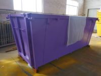 Bacs à déchets métalliques légers de style australien à vendre, conteneurs de gestion des déchets empilables, bacs à déchets à crochet de levage