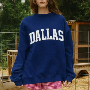 Women Oversize <b>Stand</b> Collar Streetwear Sweatshirt Stylish Loose Fit Soft Fabric Autumn Winter Casual Wear with <b>Crystal</b> - Product Image 1