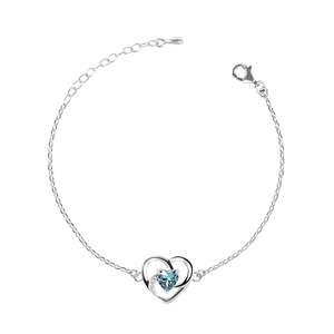Compre una Pulsera de Plata 925 para Cada Momento, en Cualquier Momento del Día! Anillo de Oro de 14K con Forma de Corazón, Esmeralda, Diamante, Perla, Rubí, Oro Rodio, Oro Rosa - Product Image 1