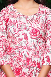 Vêtements ethniques indiens à la mode Ensemble Kurta imprimé élégant pour femmes Kurta en coton prêt à l'emploi pour une tenue décontractée aux prix de gros - Product Image 3