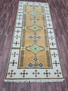 Tapis en laine de Nouvelle-Zélande fait à la main de qualité supérieure Oushak Design traditionnel tapis noué à la main en coton pour salon Minimum 1 pièce - Product Image 3