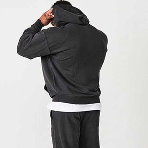 Último Diseño etiqueta personalizada lavado con ácido 100% sudaderas con capucha de algodón de alta calidad para hombres OEM ropa informal Boxy Fit lavado con ácido sudaderas con capucha para hombres - Product Image 2