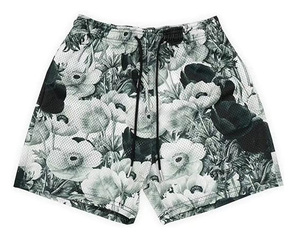 Pantalones Cortos Deportivos de Malla para Hombre, con Estampado Gráfico, Cintura Elástica con Cordón, para Verano, Gimnasio y Entrenamiento - Product Image 1