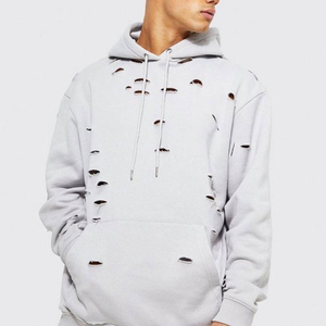 Meilleure vente Vêtements décontractés pour hommes en coton mélangé de base Sweats à capuche vieillis personnalisés de couleur unie Pull à capuche vieillis - Product Image 6