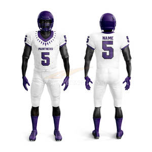 Uniforme de fútbol americano, uniforme de fútbol de poliéster, venta al por mayor, uniforme de fútbol americano, conjuntos de uniformes transpirables de secado rápido - Product Image 1