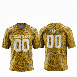 Camiseta de Fútbol Americano Sublimada Personalizada, 100% Poliéster, Transpirable, Talla Grande, Ropa Deportiva de Equipo, Antibacteriana en la Parte Delantera, Manga Corta - Product Image 1