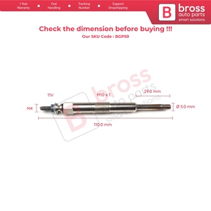 BGP59 1 Piece <b>Heater</b> Glow <b>Plugs</b> GX102 0100 226422 for 1.5 2.0 2.9 CRDI - Product Image 5