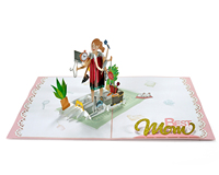 Cartes 3D Pop-up pour la Fête des Mères, Fournisseur Vietnamien ODM ou OEM avec Enveloppe et Emballage