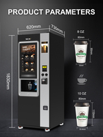 Machine à café commerciale TCN, technologie Bean-to-Cup avec intégration de paiement mobile et solutions de vente au détail pour les entreprises