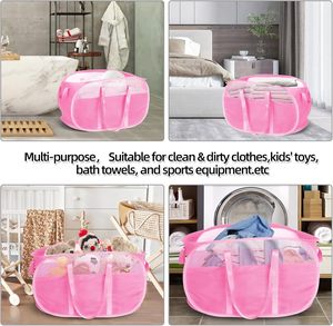 OEM Factory Multifunction Collapsible Tear Proof Pop <b>Foldable</b> <b>Laundry</b> <b>Baskets</b> with Dual Handles Durable Design - Product Image 2
