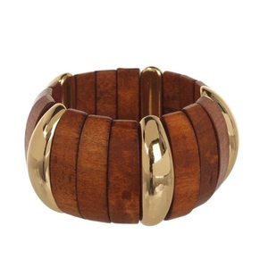 Brazaletes de Madera Impermeables de Primera Calidad Listos para Exportar, Hechos a Mano con Madera Natural, Colores Personalizados, Accesorios para Mujer - Product Image 1