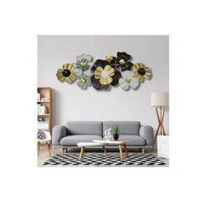 Art mural en métal de style moderne de haute qualité Décoration murale en aluminium faite à la main de luxe pour le salon avec corde Prix bas en Inde - Product Image 5