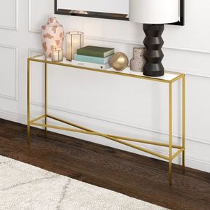 Mesa de consola de metal de hierro antiguo superventas hecha a mano de diseñador con marco resistente fuerte para interiores de casas elegantes - Product Image 1