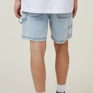 Summer Jeans Men Hip Hop Style Fashionable Short <b>Pants</b> Customized Denim Shorts Men <b>Oversized</b> <b>Cargo</b> Large Pocket Jeans - Product Image 5