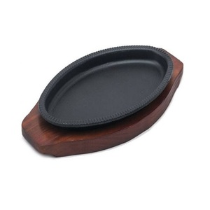 Plaque de grésillement de fer de conception standard avec la plaque de grésillement d'hôtel et de restaurant de base en bois au prix acceptable - Product Image 3