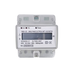 Compteur d'énergie monophasé 220V 60A Din Rail avec Lorawan GPRS NB RS485 Communication monophasé - Product Image 1