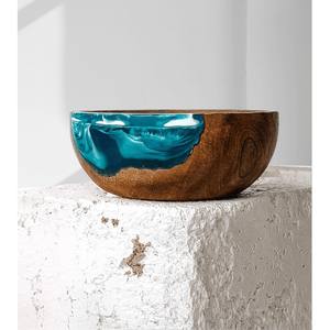 Bol en résine de bois haute vente collations et salade bol de service en résine de bois pour restaurant pour décor de table bol en résine de bois - Product Image 2