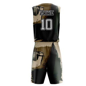 Ensemble de maillot et short de basket-ball de qualité supérieure, en polyester léger, matière respirante et séchage rapide, confortable à porter - Product Image 2