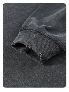 Sudadera lavada con ácido de manga larga personalizada más vendida para Hombres estilo de invierno nuevo diseño de cuello redondo 100% algodón estilo Vintage - Product Image 6