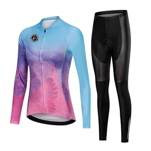 Conjunto de uniforme de Ciclismo de buena venta del fabricante Jersey y pantalones cortos de bicicleta acolchados con estilo - Product Image 5