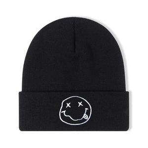 Gorro de punto a prueba de viento con protección para los oídos, a la moda, con patrón de sonrisa, para hombres y mujeres, opción ideal para regalos, 1 ud. - Product Image 3