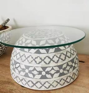 Soporte de lujo para tarta de nácar con superficie acrílica inspirada en el juego de cristal de acero estilo INS para Postres de pastel de boda, venta al por mayor - Product Image 6